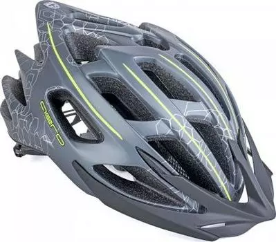 Шлем Author Aero Inmold X8 (серый / зеленый 58 - 62 см)