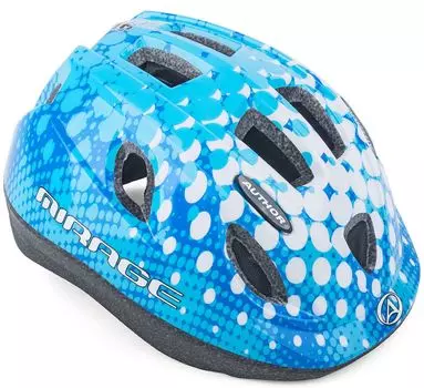 Шлем детский/подростковый Author Mirage Bear с затылочным светодиодным фонарем (синий 48 - 54 см)