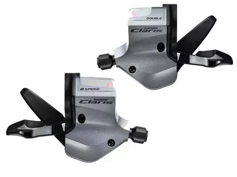 Шоссейные манетки Shimano Claris SL-2400 16 скоростей (серый комплект (левый+правый))