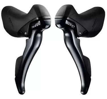 Шоссейные пистолеты Shimano Sora ST-R3000 (2x9) (черный левый)