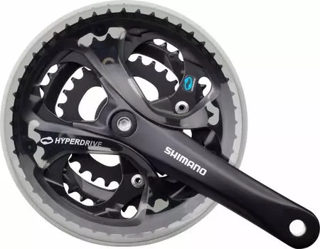 Система Shimano Acera FC-M361 7-8 скоростей квадрат (черный 170 мм 42 / 32 / 22 защита цепи)