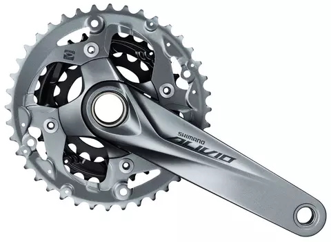 Система Shimano Alivio FC-M4050 9 скоростей Hollowtech 2 (серый 175 мм 40 / 30 / 22 без защиты цепи)