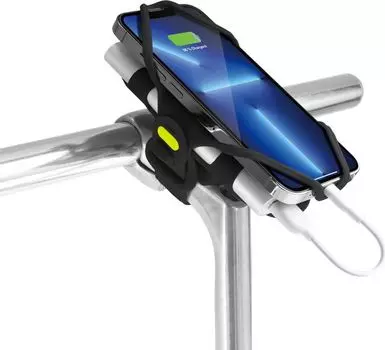 Универсальный держатель смартфона и пауэр-банка на вынос Bone Bike Tie Pro Pack 2 4.7"- 7.2" (черный)