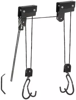 Усиленная система потолочного крепления велосипеда M-Wave Bike Lift 57 кг (черный)