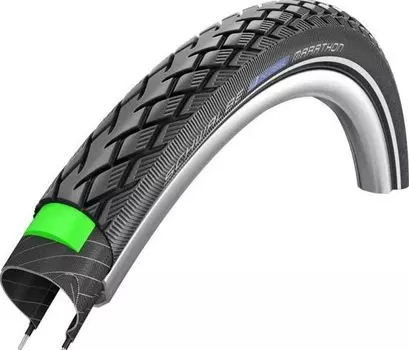 Велопокрышка антипрокольная Schwalbe Marathon Performance GreenGuard 28" (светоотражающая полоса 700x38C (40-622) стальной)