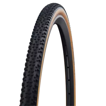 Велопокрышка Schwalbe X-One All Round 28" (черный / бежевый 700x33C кевларовый)