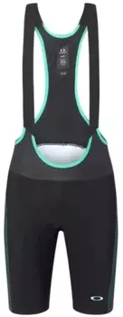 Велошорты с лямками Oakley Endurance Ultra Bib мужские (черный / зеленый L)