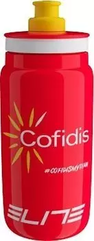 Велосипедная фляга Elite Fly Cofidis (красный 550 мл)