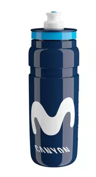 Велосипедная фляга Elite Fly Movistar (синий 550 мл)