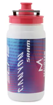 Велосипедная фляга Elite Fly Team Canyon Sram (белый / розовый 550 мл)