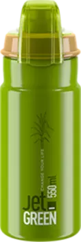 Велосипедная фляга Elite Jet Green + с крышкой (зеленый 550 мл)