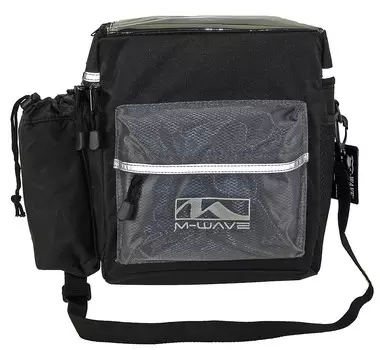 Велосумка на руль ACME M-Wave с плечевым ремнем и быстросъемным креплением (черный / серый)