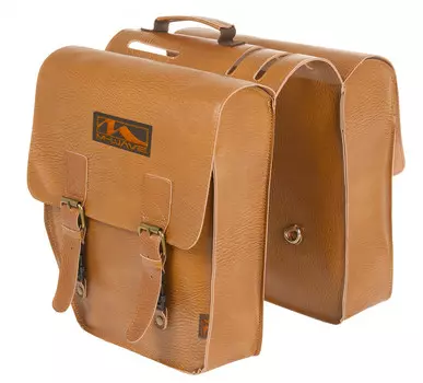 Велосумка-штаны на багажник ACME M-Wave винтаж (коричневый 15 литров)