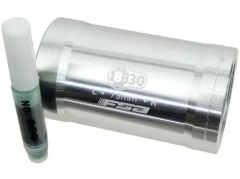 Втулка-вкладыш FSA для установки стандартных BSA кареток в раму BB30 (серебристый 73 мм)