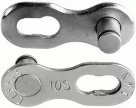 Замок цепи 6.3 мм KMC CL559 на 10 скоростей (Shimano, KMC, Campagnolo) (серебристый комплект 1 шт)