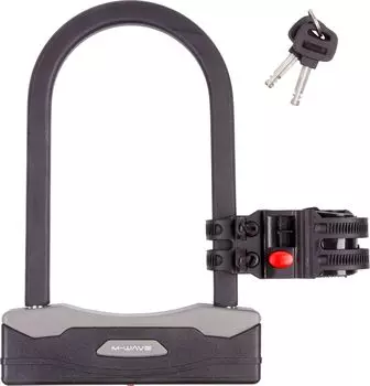 Замок-скоба ACME M-Wave 165x247 мм, крепление к раме (черный / серый)