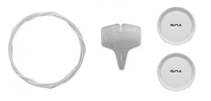 Застежки BOA LI2 Dial B для велотуфель Fizik (белый комплект)