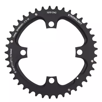 Звезда системы Stronglight для MTB Shimano 2/10 7075-T6 (черный 38 BCD 104 мм)