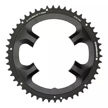 Звезда системы Stronglight для Shimano DURA ACE FC-9000 механика и Di2 7075-T6 (черный 50 BCD 110 ассиметричный (тип ABS))