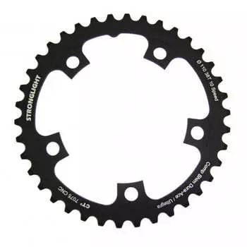 Звезда системы Stronglight для Shimano DURA ACE FC-7950 / ULTEGRA 6750 & Di2 7075-T6 CT? (черный 36 BCD 110 мм)