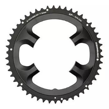 Звезда системы Stronglight для Shimano DURA ACE FC-9000 механика и Di2 7075-T6 CT? (черный 52 BCD 110 ассиметричный (тип ABS))