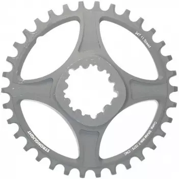 Звезда системы Stronglight для Sram Direct Mount GXP 7075-T6 HT3 (смещение 6 мм) (черный 34 BCD Sram Direct Mount)