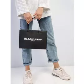 Подарочный пакет BLACK STAR MEDIUM