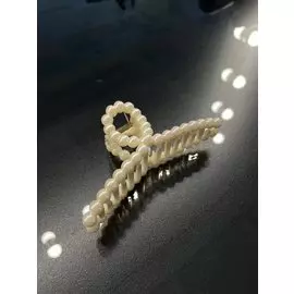 Заколка- крабик для волос «жемчужная» (110мм/ 50мм)