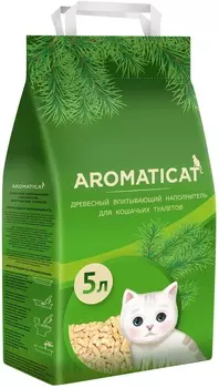 AromatiCat древесный впитывающий наполнитель (15 кг)