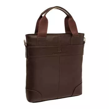 Деловая сумка вертикальная Huntly Brown