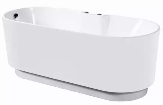Аэромассажная ванна акриловая «Orans» BT-NL601- FTSH 175/75 с каркасом с сифоном белая