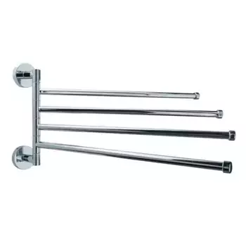Четверной поворотный полотенцедержатель «Fora» Long L024 на стену хром