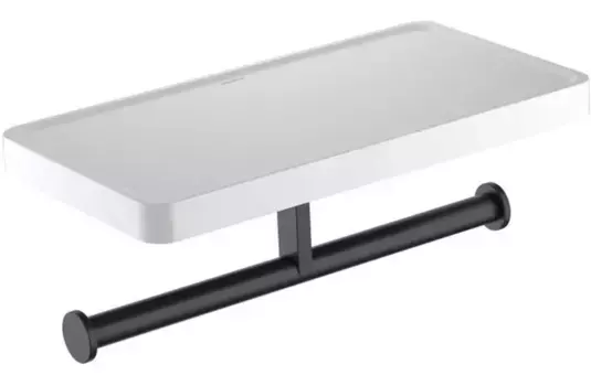 Держатель для туалетной бумаги «Акватек» Европа AQ4919MB на стену чёрный матовый