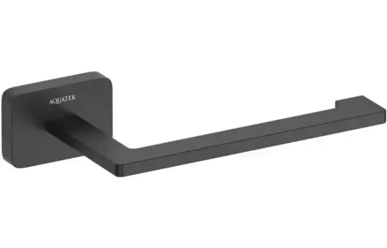 Держатель для туалетной бумаги «Акватек» Либра AQ4308MB на стену чёрный матовый