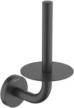 Держатель для туалетной бумаги «Акватек» Оберон AQ4207MB на стену чёрный матовый