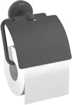 Держатель для туалетной бумаги «Акватек» Оберон AQ4209MB на стену чёрный матовый