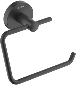 Держатель для туалетной бумаги «Акватек» Оберон AQ4218MB на стену чёрный матовый