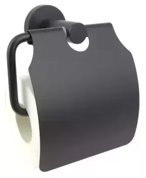 Держатель для туалетной бумаги «Акватек» Вега AQ4009MB на стену чёрный матовый
