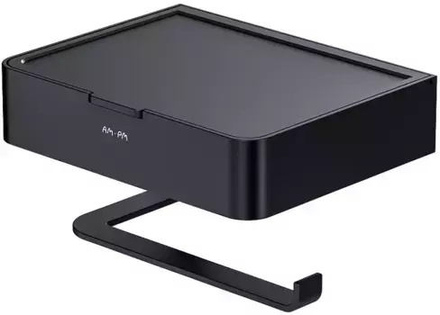 Держатель для туалетной бумаги «AM.PM Plus» Inspire V2.0 Plus A50A3415B22 на стену чёрный матовый