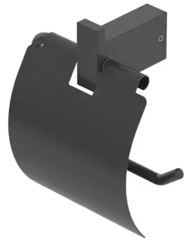 Держатель для туалетной бумаги «Cezares» SLIDER-PH-NOP на стену чёрный матовый