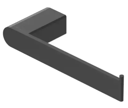 Держатель для туалетной бумаги «Cezares» STYLUS-PH-NOP на стену чёрный матовый