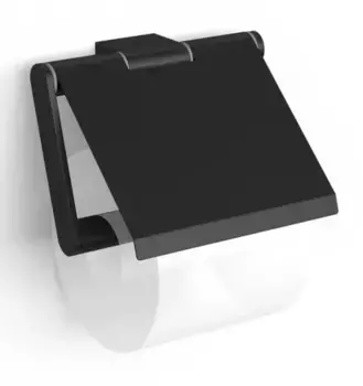 Держатель для туалетной бумаги «Langberger» Black Edition 28041A-BP на стену чёрный