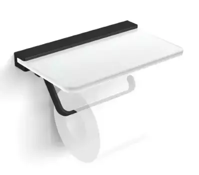 Держатель для туалетной бумаги «Langberger» Black Edition 32041B-BP на стену чёрный