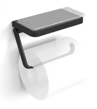 Держатель для туалетной бумаги «Langberger» Black Edition 35041D-BP на стену чёрный