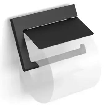 Держатель для туалетной бумаги «Langberger» Black Edition 38041A-BP на стену чёрный