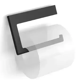 Держатель для туалетной бумаги «Langberger» Black Edition 38043A-BP на стену чёрный