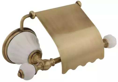 Держатель для туалетной бумаги «Migliore» Olivia 17419 на стену бронза/белый