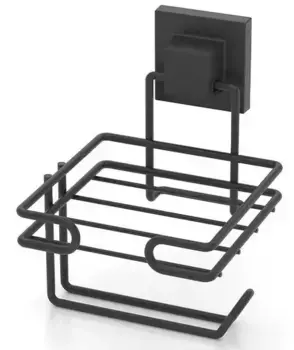 Держатель для туалетной бумаги «Tekno-tel» EF275B на стену чёрный