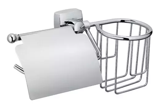 Держатель туалетной бумаги и освежителя воздуха «Fixsen» Kvadro FX-61309+10 на стену хром