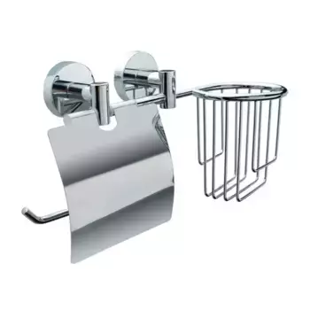 Держатель туалетной бумаги и освежителя воздуха «Fora» Long L045-2 на стену хром